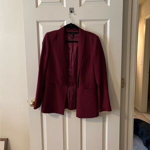 Forever 21 Deep Red Blazer